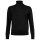 A|X ARMANI EXCHANGE Womens Turtleneck Sweater - Fine knit, virgin wool, logo, solid color Black XS (X-Small)