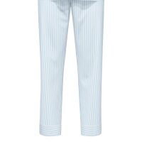 Seidensticker Herren Schlafanzug, lang - Classic Pyjama Set, Web-Schlafanzug, Knopfleiste, Baumwolle Blau M