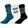 NFL Unisex Socken, 3er Pack - NFL Teams, 3Pack Crew Socks, Football, Logo, Baumwollmischung Jacksonville Jaguars 43-46