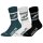 NFL Unisex Socken, 3er Pack - NFL Teams, 3Pack Crew Socks, Football, Logo, Baumwollmischung Philadelphia Eagles 43-46