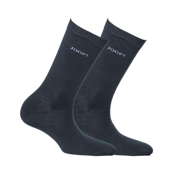 JOOP! Damen Socken 2 Paar, Basic Soft Cotton Sock 2-Pack, Einfarbig - Farbwahl / Farbe: Marine | Größe: 35-38 (3-5 UK)