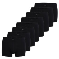 TOM TAILOR Mens Shorts, Pack of 8 - X-LASTIC, Boxer Briefs, Pants, Stretch Cotton Black M (Medium)