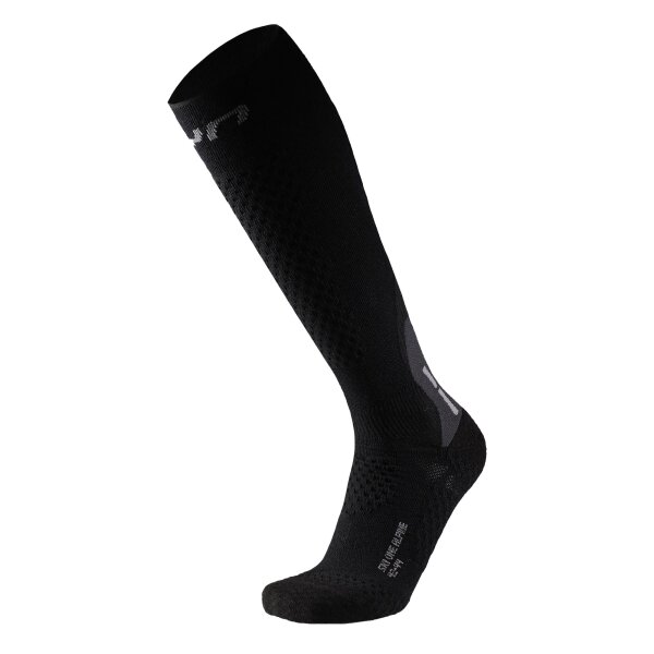 UYN Men Ski Socks - Ski One Alpine Merino Socks, Sports Socks, Logo, Breathable Black 39-41