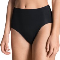 CALIDA Damen Midi-Slip - Natural Skin, Unterhose, einfarbig Schwarz XS (36/38)
