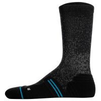 STANCE Unisex Socks, 3-Pack - Run Light Tab Crew, Logo, Performance Socks, Crew Socks Black / White / Grey 38-42