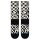 STANCE Unisex Socks - Wave Check Crew, Logo, Crew Socks Black 38-42