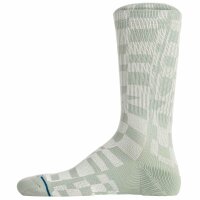 STANCE Unisex Socks - Wave Check Crew, Logo, Crew Socks Blue 38-42