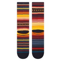 STANCE Unisex Socks - Curren Parks Crew, Logo, Crew Socks, Striped Pattern Blue/Orange 38-42