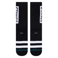 STANCE Unisex Socks - OG Crew, Logo, Crew Socks with Stripes Black 38-42