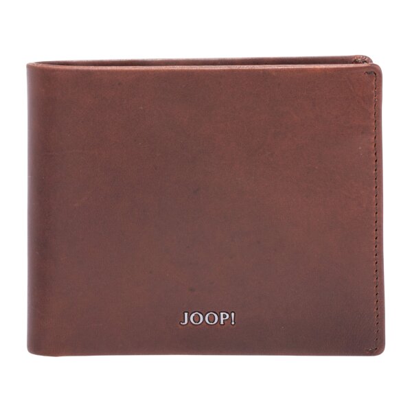 JOOP! Herren Geldbörse - Cerratano Ninos Billfold mh10, Echtleder, einfarbig Braun 9.5x12x2