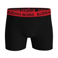 BJÖRN BORG mens boxer shorts, pack of 5 - cotton stretch trunks, big logo, cotton, logo waistband Black/Red/Green M (Medium)