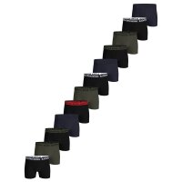 BJÖRN BORG Mens Boxer Shorts, 12-Pack - Cotton Stretch Boxers, Logo, Cotton Black/Green/Blue L (Large)
