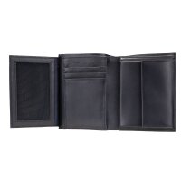 JOOP! Herren Geldbörse - Pero Ladon Billfold v8, Echtleder, einfarbig Schwarz 12x9.5x2