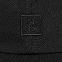 Marc OPolo Herren Cap - Twill, Baumwolle, Logo, einfarbig Schwarz One size