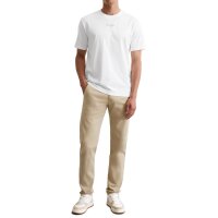 Marc OPolo Mens T-shirt - Medium logo, regular fit, cotton, logo print, plain White M (Medium)