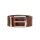 DIESEL Mens Belt - B-VISIBLE, Leather, Metal Buckle, Logo Embossing Brown 85 cm