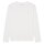 Marc OPolo Herren Longsleeve - Small-Logo, Shaped Fit, Baumwolle, Logoprint, uni Weiß S