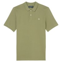 Marc OPolo Herren Poloshirt, kurzarm - Small-Logo, Regular Fit, Cotton-Piqué Grün S