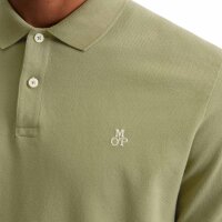 Marc OPolo Herren Poloshirt, kurzarm - Small-Logo, Regular Fit, Cotton-Piqué Grün S