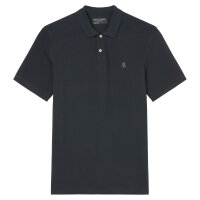 Marc OPolo Herren Poloshirt, kurzarm - Small-Logo, Regular Fit, Cotton-Piqué Blau S