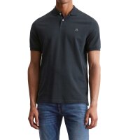 Marc OPolo Herren Poloshirt, kurzarm - Small-Logo, Regular Fit, Cotton-Piqué Blau S