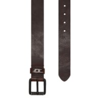 DIESEL Herren Gürtel - B-DAVE II, Leder, Metall Dornschließe, Logo-Prägung Braun 85 cm