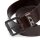 DIESEL Mens Belt - B-DAVE II, Leather, Metal Buckle, Logo Embossing Brown 85 cm