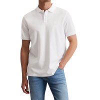 Marc OPolo Herren Poloshirt, kurzarm - Small-Logo, Regular Fit, Piqué-Struktur Weiß S