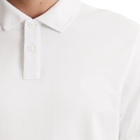 Marc OPolo Herren Poloshirt, kurzarm - Small-Logo, Regular Fit, Piqué-Struktur Weiß S
