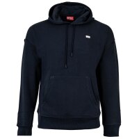 DIESEL Herren Hoodie - ROB HOOD, Sweatshirt, Kapuze, Logo, Baumwoll-Mix Dunkelblau M