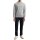 Marc OPolo mens knitted jumper – piqué texture, round neck, regular fit, cotton Grey S (Small)