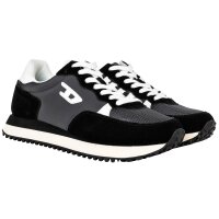 DIESEL Mens S-D-LIGHT Sneakers, Lace-Up Shoes, Leather Black EUR 41 (UK 7)