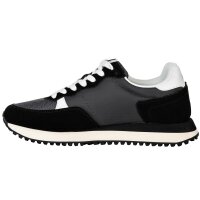 DIESEL Mens S-D-LIGHT Sneakers, Lace-Up Shoes, Leather Black EUR 41 (UK 7)