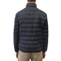 Marc OPolo Mens Quilted Jacket - Woven Outdoor Jackets, Stand-up Collar, Zipper, Plain Blue M (Medium)