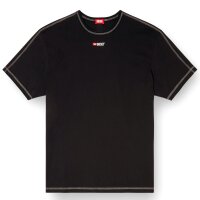 DIESEL Mens Pajamas, Short, 2-Piece - SET-ADAM-D-CORE, Cotton, Contrast Stitching, Logo Waistband Black XL (X-Large)