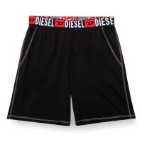 DIESEL Mens Pajamas, Short, 2-Piece - SET-ADAM-D-CORE, Cotton, Contrast Stitching, Logo Waistband Black XL (X-Large)
