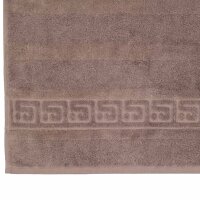 CAWÖ Handtuch, 3er Pack - C Noblesse, Walkfrottier, Baumwolle Walnuss 50x100cm