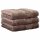 CAWÖ towel, pack of 3 – C Noblesse, terry cloth, cotton Walnut 50x100cm