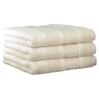 CAWÖ towel, pack of 3 – C Noblesse, terry cloth, cotton Nature 50x100cm