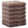 CAWÖ guest towel, pack of 6 - C Noblesse, terry cloth, cotton Walnut 30x50cm