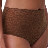 Chantelle Damen Taillen-Slip - SoftStretch, nahtlos, unsichtbar, Einheitsgröße 36-44, Muster Braun (Wild Brown) One Size