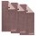 JOOP! Handtuch, 3er Pack - J! Joop! Contour, Doubleface, Wendetuch, Walkfrottier, Baumwolle Mauve 50x100cm