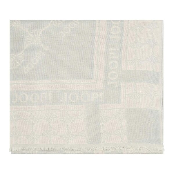 JOOP! Damen Schal - Webschal, Cornflower, Logo, Jacquard, Bicolor Grün (Pastel Grün)