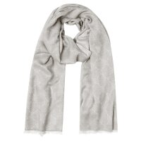 JOOP! mens scarf - Ferdis, reversible scarf, cornflower, logo Grey (Open Brown)