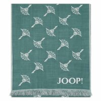 JOOP! mens scarf - Feris, woven scarf, cornflower, logo, bicolour, approx. 180 x 60 cm Green (Pastel Green)