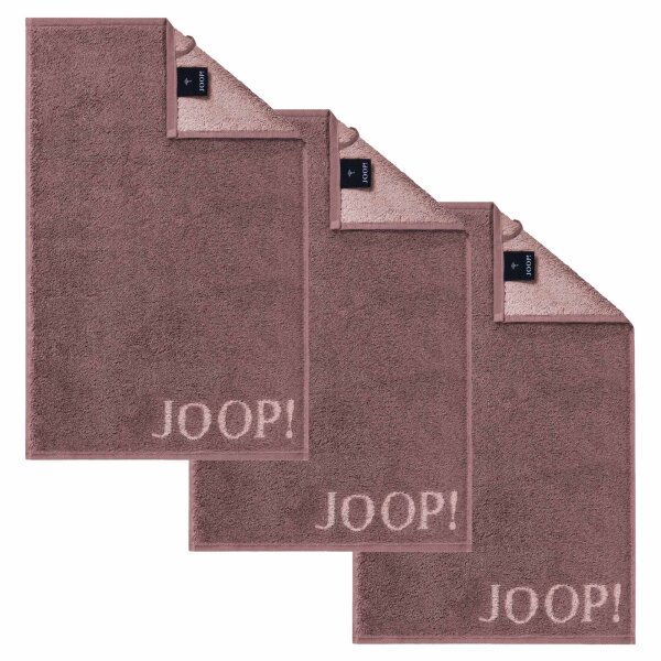 JOOP! Guest towel - J! Joop! Contour, double-sided, reversible towel, terry cloth, cotton Mauve 30x50cm