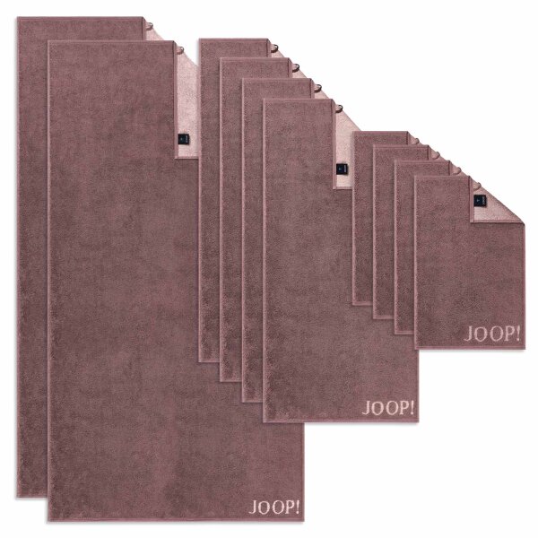 JOOP! Handtuch Set, 10-tlg. - J! Joop! Contour, 2x Duschtuch, 4x Handtuch, 4x Gästetuch Mauve Set