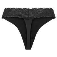 ONLY Damen Strings, 6er Pack - ONLCHLOE LACE THONG, Spitze Schwarz S