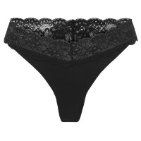 ONLY Damen Strings, 6er Pack - ONLCHLOE LACE THONG, Spitze Schwarz S