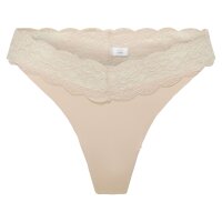 ONLY Damen Strings, 6er Pack - ONLCHLOE LACE THONG, Spitze Beige XS
